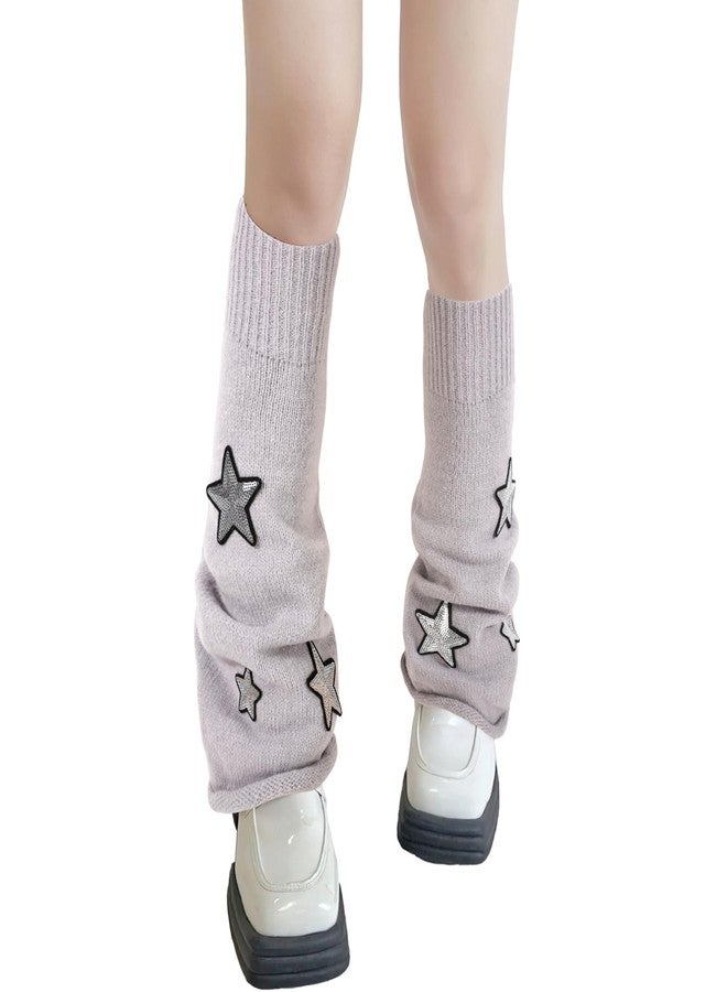 XEPST Star Leg Warmers Kawaii Socks Flared Leg Warmers for Girls Goth Accessories Harajuku Japanese Boot Socks Women's Knee High Socks - Image 1